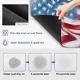 thumbnail image 3 of American Flag Dish Drying Mats for Kitchen Counter, Abstract Swirling Watercolor USA Flag Absorbent Coffee Bar Mat with Non-slip Rubber Backed Quick Drying Dish Rack Pad 12"x16", 3 of 9