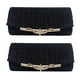 thumbnail image 1 of 2X Bolso de Noche para Las Mujeres Bolsa de Purpurina Banquete Fiesta para Mujeres Chicas Boda Garras Bolso Cadena Bolsa de Hombro (Negro), 1 of 6