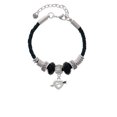 thumbnail image 2 of Delight Jewelry Silvertone Heart with Arrow Best Friend Celtic Knot Leather Bead Bracelet, 7"+2" Extender, 2 of 4