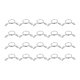 thumbnail image 1 of Combustible Línea Manguera Clips, 100uds 10mm ID Ajuste 8.5-9mm Manguera 304 Inoxidable Acero Único Cable Tubería para Aire Agua Manguera Silicona Tubo, 1 of 5