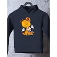 thumbnail image 3 of Cute Giraffe Ghosts And Candy Hoodie Toddler -Image by Shutterstock,  4 Toddler, 3 of 4