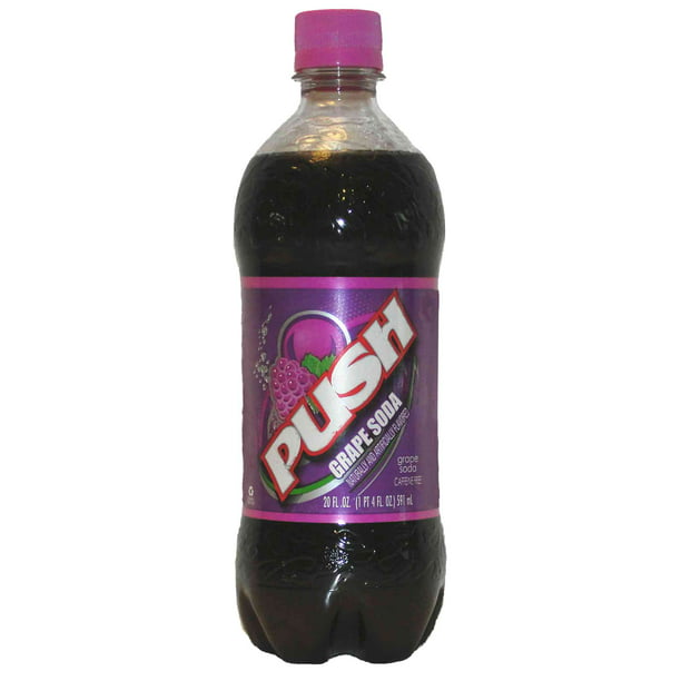 Push Soda 20oz - Grape - 24/case
