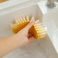 thumbnail image 5 of Flexible Cleaning Brush for Bathroom & Kitchen | Bendable Soft-Bristle Scrubber for Tiles, Floors & Fruit | 14.6cm Multi-Surface Brush with Hook & Handle, 5 of 6