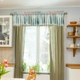 thumbnail image 3 of Yayeee Kitchen Valance Rod Pocket 54" x 18" Living Room Window Curtain, Green Deer, 3 of 6