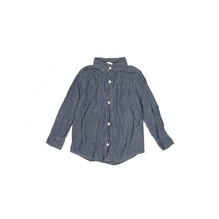 

Pre-Owned Crazy 8 Boy s Size 4T Long Sleeve Button-Down Shirt