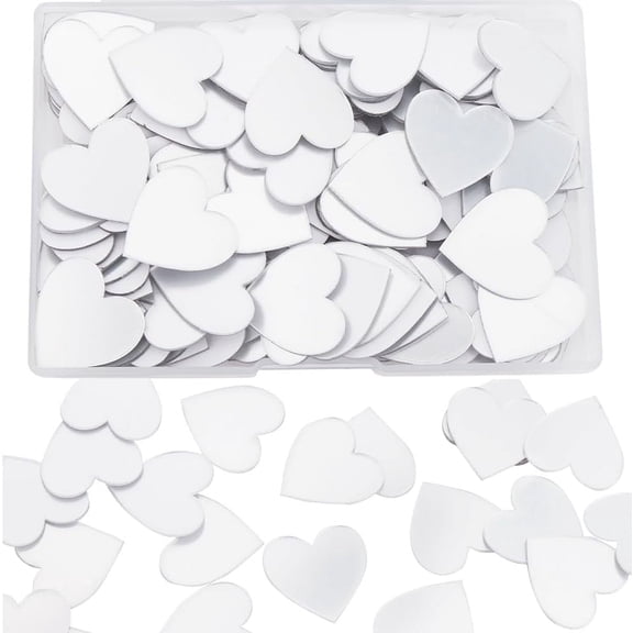 1 Box 120Pcs 1 Inch Small Self Adhesive Mirror Tiles Heart Mirror Tiles Acrylic Mini Mirrors