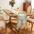 thumbnail image 2 of Easter Bunny Table Runner, Spring Rabbit Egg Flowers Floral Table Decor, Seasonal Holiday Home Party Decoration for Indoor & Outdoor Use, 13x108 Inch, 2 of 6
