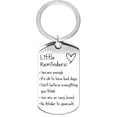 thumbnail image 2 of Little Reminders Keychain,Engravable Stainless Steel Blank Keychains,Inspirational Stainless Key Ring,Meaningful Positive Quote Metal Key Charm,Durable Encouragement Tag Keychain Pendant, 2 of 3