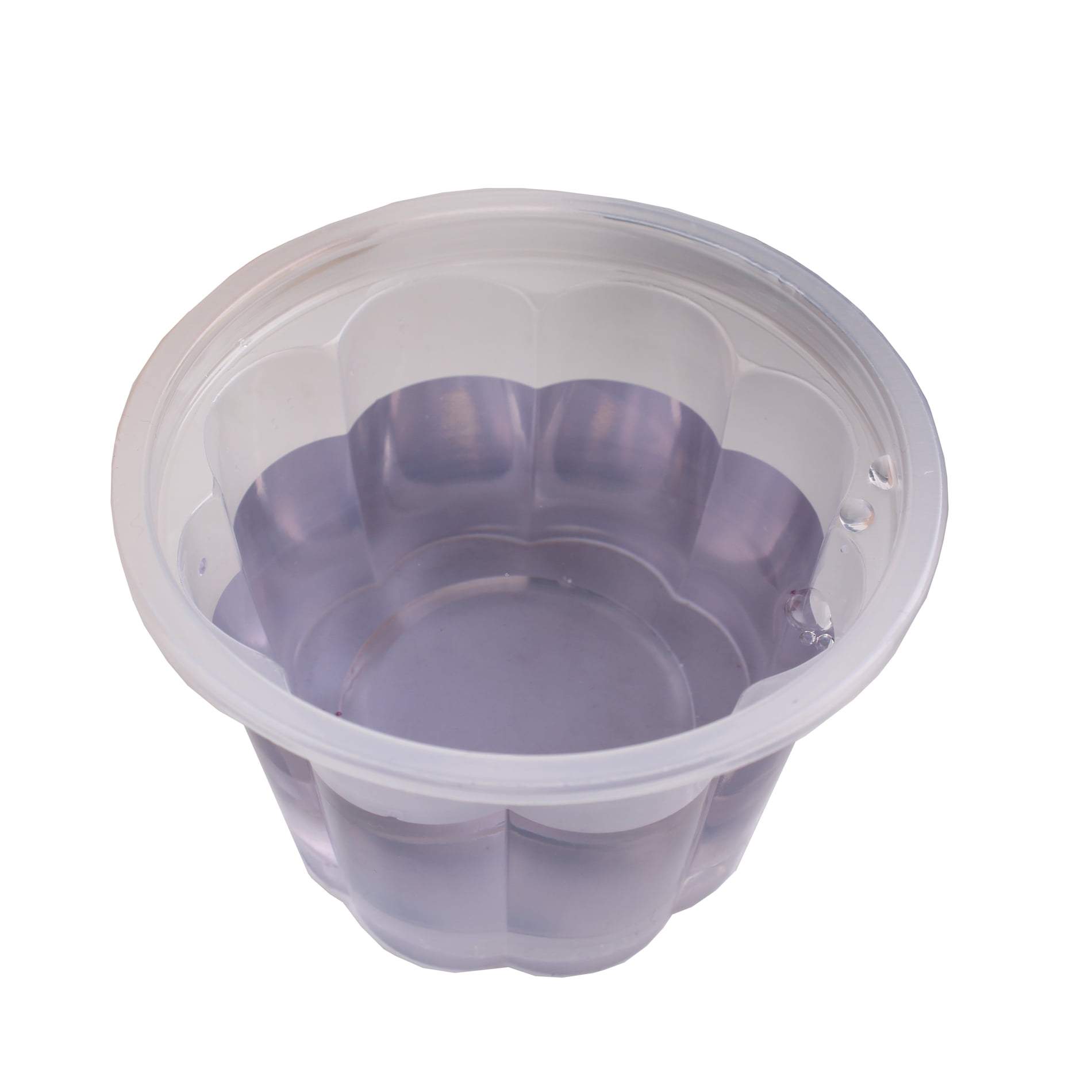 9oz Plastic Flower Jello Shot Glasses Souffle Portion Cups, 100 Count