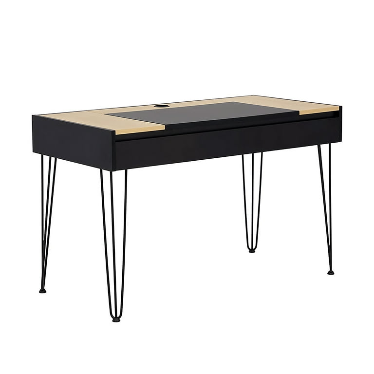 NIKO LIFT TOP DESK - NATURAL BLACK - Walmart.com