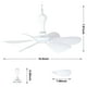 thumbnail image 5 of Ventilador de techo Xindejia alimentado por USB 6 aspas DC 5V blanco, 5 of 7