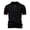 Black, variant on Mens Polo Shirts Solid Color Business Workl Lapel Knit Short Sleeve Summer Casual Slim Dress Shirts for Men