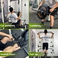 thumbnail image 6 of Multi-Function Squat Rack Power Cage, Home Adjustable Pullup Squat Rack, 1000Lbs Capacity Comprehensive Fitness Barbell Rack, for Garage Workout & Home Gym, Black+Green, 6 of 6