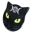 thumbnail image 2 of Ebros Wicca Black Cat Face Triple Moon Goddess Cork Backed Ceramic Coasters 4pcs, 2 of 6