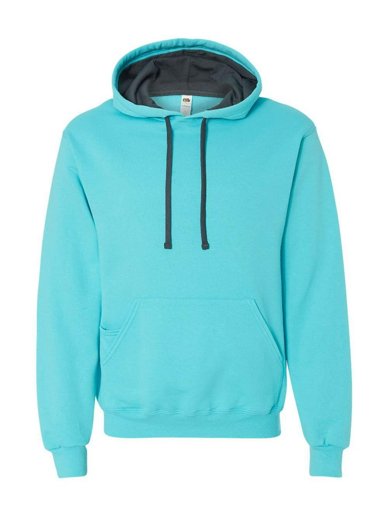 Fruit Of The Loom Felpa Donna Con Cappuccio: Classica Blu Azzurro, Taglia X-Large - 2