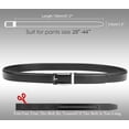 thumbnail image 4 of WERFORU Leather Ratchet Dress Belt for Men Perfect Fit Waist Size up to 50 inches with Automatic Buckle, 4 of 4