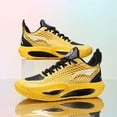 thumbnail image 6 of Men's Mid-Top Lace-Up Basketball Sneakers, Grid Textured Upper Athletic Shoes for Sports and Daily Wear, 6 of 7