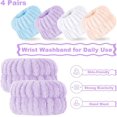 thumbnail image 4 of Pcs Face Washing Wristbands Microfiber Wrist Wash Towel Band Spa Wristbands For Washing Face Absorbent, 4 of 5