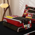 thumbnail image 5 of Erosebridal Red Fire Truck Zipper Twin Comforter Sets with Fitted Sheet and 2 Pillowcases for Boys Men, Cartoon Vehicle Theme Zipper Bedding Set, Black Reversible, 4 Pieces, 5 of 7