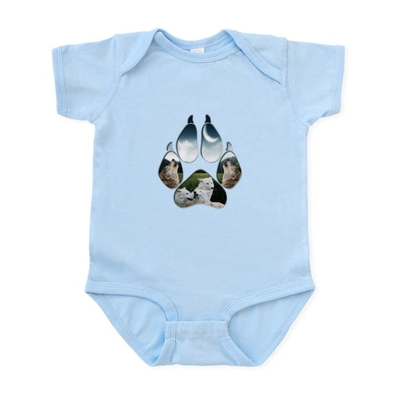 CafePress - Wolf Print Infant Bodysuit - Baby Light Bodysuit, Size Newborn - 24 Months