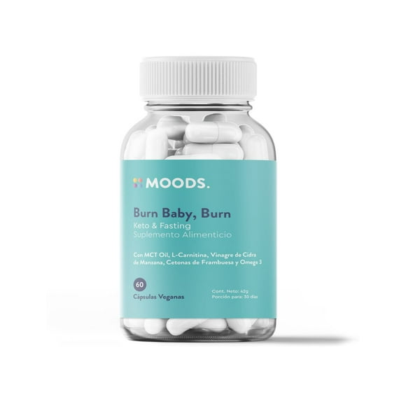Suplemento Alimenticio Moods | Burn Baby, Burn | Keto & Ayuno Moods Burn Baby Burn
