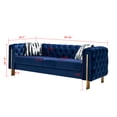 thumbnail image 5 of Modern Velvet Sofa Blue 53711, 5 of 5