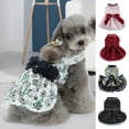 thumbnail image 2 of Dog Dress Puppy Skirt Dog Princess Dresses Wedding Lace Edge Dress Luxury Bow Dog Dresses Costume for Small Dogs Girl Cat, 2 of 8