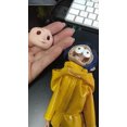 thumbnail image 5 of -Figura de Coraline impermeable amarilla, la puerta secreta, regalo de Navidad, decoración de cumpleaños, juguetes de mantequilla, 18cm, 5 of 5