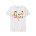 thumbnail image 2 of Camiseta de Mujer de Verano SuaveLetter Print T-Shirt, Short Sleeve Crew Neck Casual Top for Summer & Spring, Women'S ClothingFather's Day, Mother's Day, New Year, Spring Festival, Valentine's Day,, 2 of 6
