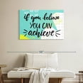 thumbnail image 2 of Elephant Stock If You Believe Motivational Quote Wall Art - Horizontal Canvas Wall Art - Living Room Wall Decor - Inspirational And Typography Canvas - White And Black Decor - 39" x 26", 2 of 8