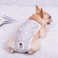 thumbnail image 4 of 2 bragas sanitarias de algodón a rayas de verano para cachorros con correas ajustables, pantalones de tirantes, ropa interior fisiológica para mascotas, mono de pañales para niñas, perros, peluches, JAMW Sencillez, 4 of 5
