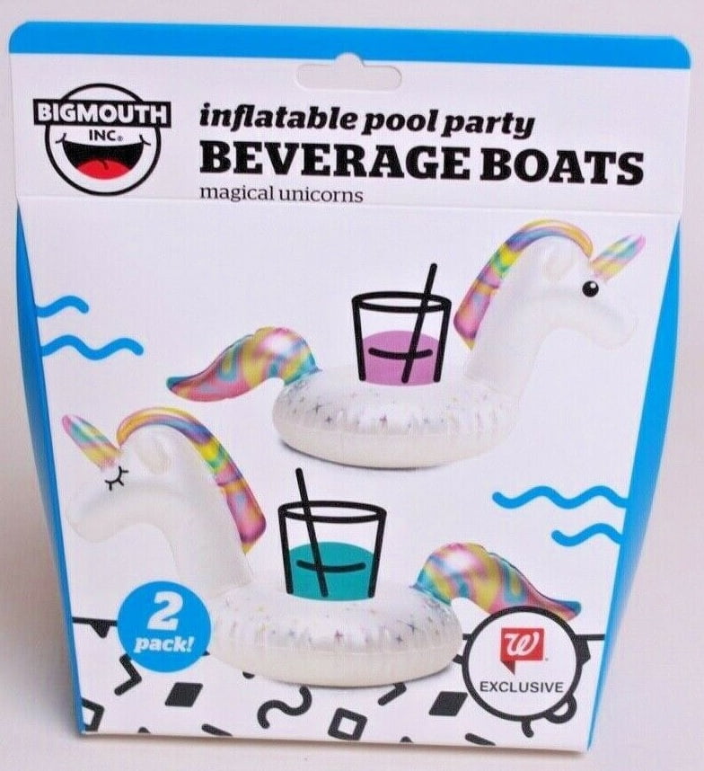 Magical Unicorns Beverage Boats Big Mouth inflatable pool party