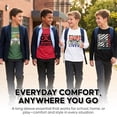 thumbnail image 3 of Brooklyn Vertical Boys' Long Sleeve Crew Neck T-Shirts, 4-Pack, Sizes 6-20, 3 of 7