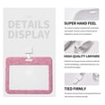 thumbnail image 4 of Easygdp Glitter Pink Card Badge Holder Work Badge Sleeve for Office, School, Factory, ID Credit Cards, Driver Licenses and Passes, 4 of 7