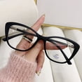 thumbnail image 3 of Gafas con montura estilo ojo de gato Vintage, gafas anti-luz azul, gafas planas finas con personalidad ultraligeras para mujer, 3 of 5