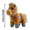 thumbnail image 2 of YATAV Mini Horse Stuffed Animal - Mini Companions Ready for Playful Adventures - Birthday Christmas Gifts - for All Ages,Adults,and Families - Gray 8 Inches, 2 of 5