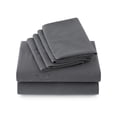 thumbnail image 4 of U by Bedsure Queen Sheets Set, 6 Pieces 18" Deep Pockets Soft Prewashed Microfiber Bed Sheets, Gray, 4 of 9