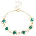 thumbnail image 4 of Conjunto de collar, pendientes y pulsera de cristal para mujer, regalo de San Valentín, collar de aleación., 4 of 4