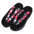 thumbnail image 4 of ZheElen Japanese Clogs Slippers Geta Sandals Flip Flops for Men Women 36 Black Round Size 39 5Set, 4 of 6