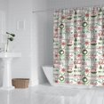 thumbnail image 2 of Multicolor Christmas Word Pattern Shower Curtain 72"x84" ,Bathroom Decorative Shower Curtains Set with 12 Hooks,Modern Waterproof Washable Shower Curtain, 2 of 6