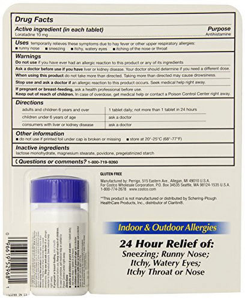 KS Non Drowsy AllerClear - 365 Tablets