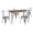 Silver, variant on Flash Furniture 30.25" x 60" Silver Metal Table Set with Wood Top and 4 Stack Chairs