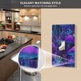 thumbnail image 5 of Yayeee Blank Wall Plate Cover 1-Gang 4.5"x2.7" Home Unused Decorative Outlet, Purple Mushrooms Pattern, 5 of 7