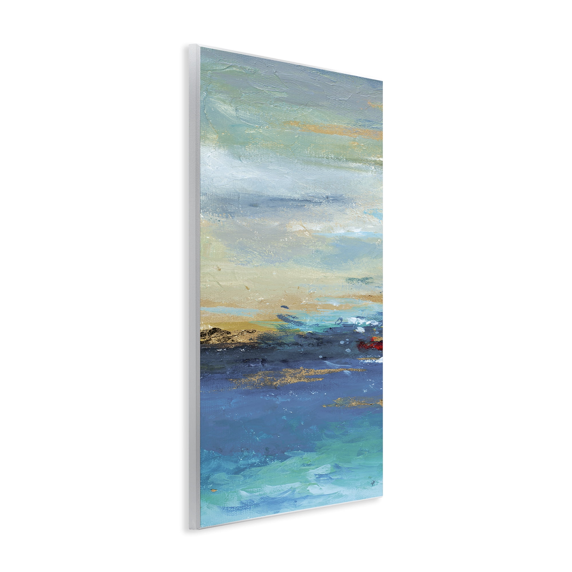 Stupell Industries Ombre Ocean View Abstract Painting Unframed Art Print Wall Art, 10 x 15