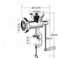 thumbnail image 3 of EGNMCR Tools&Home Improvement Manual Aluminum Alloy Sausage Stuffer Household Meat Grinder Multifunctional Sausage Maker Hand Crank Chopper For Chili Vegetable Garlic Food Minc Manual meat grinder, 3 of 7