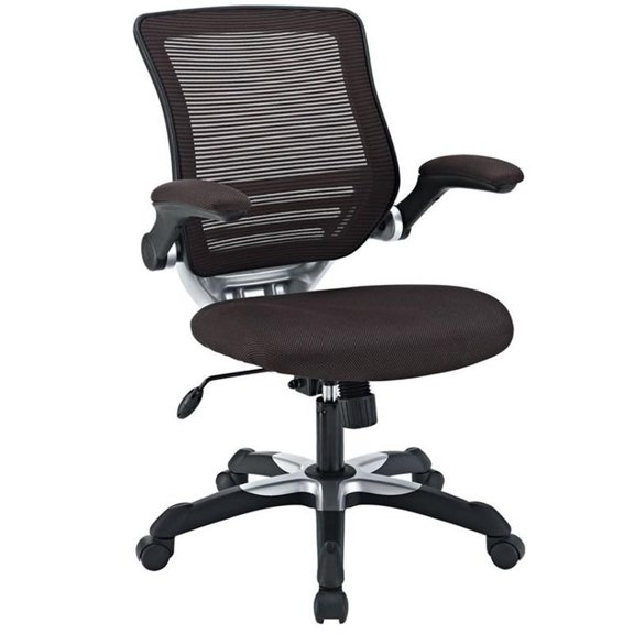 UrbanPro Modern Mesh Fabric Adjustable Height Office Chair in Brown