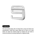 thumbnail image 4 of Unique Bargains 0.98' 25mm Webbing Release G Hook Buckle Adjusters for Backpack Strap, 4Pack Silver Tone, 4 of 5