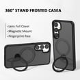 thumbnail image 4 of TECH CIRCLE For Galaxy S24 Case with Magnetic Stand,Military Drop Protection Compatible with MagSafe Slim Translucent Shockproof Ring Holder Cover for Samsung Galaxy S24 6.1",White, 4 of 7