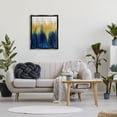 thumbnail image 3 of Stupell Industries Blue & Yellow Abstraction Abstract Painting Black Floater Framed Art Print Wall Art, 25 x 31, 3 of 10