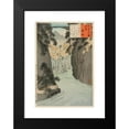 thumbnail image 2 of Kobayashi Kiyochika 11x14 Black Modern Framed Museum Art Print Titled - Monkey Bridge (1896), 2 of 5